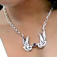 Amethyst pendant necklace,