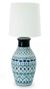 Ceramic table lamp, 'Festive Blues' - Hand Painted Ceramic Table Lamp (image 2a) thumbail