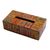 Decoupage tissue box, 'My Guadalupe' - Christianity Wood Bathroom and Vanity Tissue Box (image 2a) thumbail