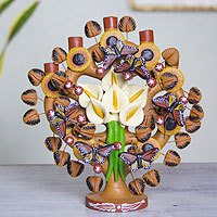 Ceramic tree of life sculpture,
