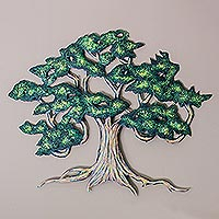 Steel wall art Ancient Shade Tree large Mexico