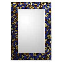 Stained glass mirror,