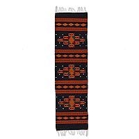 Zapotec wool rug,