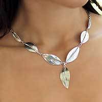 Sterling silver pendant necklace,