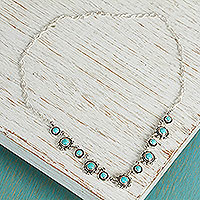 Featured review for Turquoise flower necklace, Aztec Star