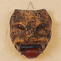 Ceramic mask Fierce Male Jaguar Mexico