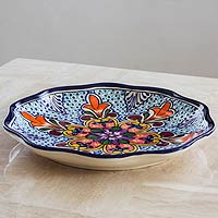 Ceramic serving plate Wilderness Mexico