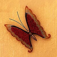 Iron wall sculpture,