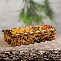 Decoupage jewelry box,