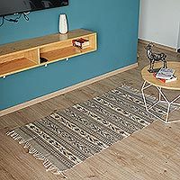 Zapotec wool rug,