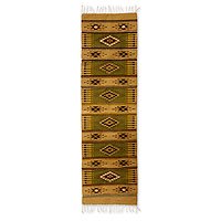 Zapotec wool rug,