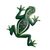 Steel wall art, 'Mexican Tropical Frog' - Unique Hand Painted Green Steel Wall Sculpture (image 2a) thumbail