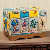 Decoupage chest,