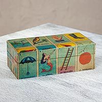 Decoupage chest,