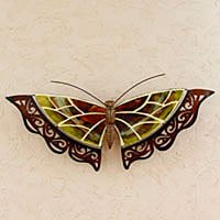 Iron wall sculpture,