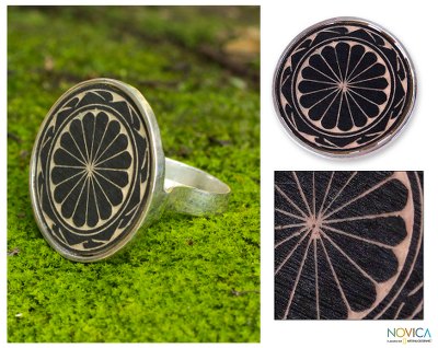 Dried gourd cocktail ring