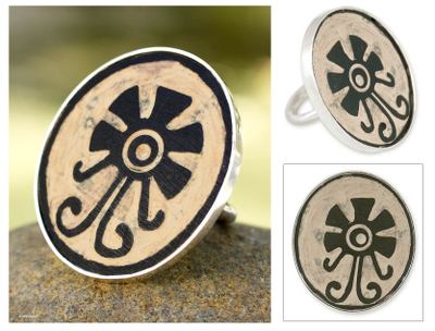 Dried gourd cocktail ring