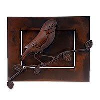 Iron wall sculpture,