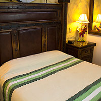 Zapotec cotton bedspread Emerald Fields twin Mexico