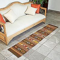 Zapotec wool rug,