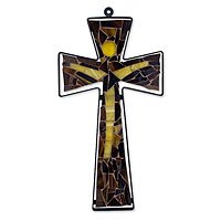 Stained glass cross,