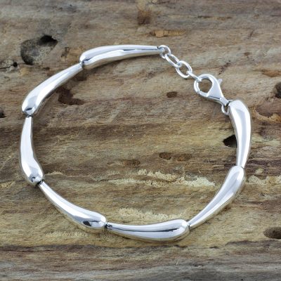 Sterling silver link bracelet, 'Forever Taxco' - Sterling silver link bracelet