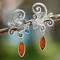 Carnelian earrings,