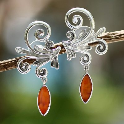 Carnelian earrings, Skybird