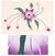Iron candleholder, 'Precious Violets' - Collectible Floral Steel Candleholder for the Wall thumbail