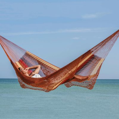 Hammock, 'Maya Sanctuary' (double) - Patterned Mayan Hammock (Double)