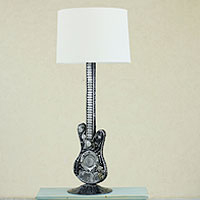 Auto parts lamp. Rustic Rock n Roll Mexico