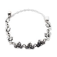 Silver link bracelet,