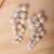 Cultured pearl cluster earrings, 'Glorious Racemes' - Cultured pearl cluster earrings (image 2b) thumbail