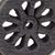 Ceramic button earrings, 'Black Mountain' - Ceramic button earrings (image 2b) thumbail
