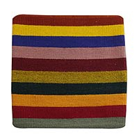 Wool cushion cover Bright Horizons Mexico