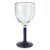 Blown glass goblets, 'Ocean Mirage' (set of 4) - Hand Made Goblets Blown Glass Art (set of 4) (image 2c) thumbail