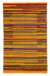 Wool rug, 'Radiant Rainbow' (2.5x4) - Handwoven Wool Accent Rug in Primary Colors (image 2a) thumbail