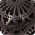 Ceramic tealight candleholders, 'Floral Harmony' (pair) - Oaxaca Black Pottery T-light Candleholders (pair) (image 2e) thumbail