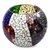 Stained glass tealight candleholder, 'Lunar Rainbow' (extra large) - Handcrafted Stained Glass Tealight Candleholder (XL) thumbail