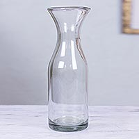 Blown glass carafe Clarity Mexico