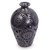 Decorative ceramic vase, 'Oaxaca Sunflower' - Incised Floral Vase from Mexico (image 2b) thumbail