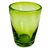 Blown glass juice glasses, 'Delicious Green' (set of 6) - Handcrafted Blown Glass Juice Glasses (set of 6) (image 2b) thumbail