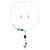 Cultured pearl and multi-gem jewelry set, 'Happy Sophistication' - Handcrafted Pearl and Multi Gems Silver Jewelry Set (image 2a) thumbail