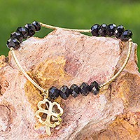 Gold plated stretch bracelet,