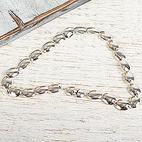 Sterling silver link necklace,
