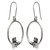 Sterling silver dangle earrings, 'Curious Frog' - Handmade Silver Frog Earrings from Taxco (image 2b) thumbail