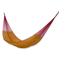Cotton hammock Fire Bird double Mexico