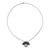 Cultured pearl pendant necklace, 'Bold Combination' - Grey Pearl Pendant on Modern Sterling Silver Necklace (image 2a) thumbail