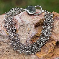 Sterling silver chain bracelet,