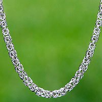 Sterling silver chain necklace,
